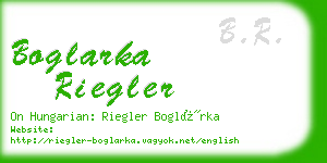 boglarka riegler business card